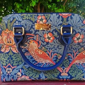 Signare Tapestry Bag - Hand Embroidered Handbag Tote Satchel